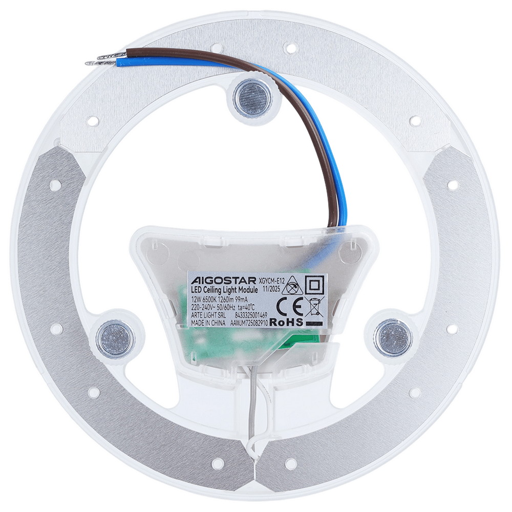 Modulo Led 12W per plafoniere e lampadari calamitato Bianco freddo 6500K Aigostar - immagine 3