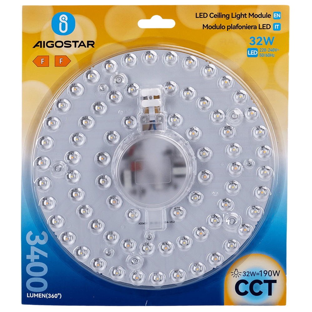 Modulo Led 32W per plafoniere e lampadari calamitato CCT temperatura colore regolabile Aigostar - immagine 5