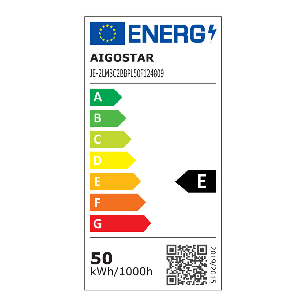 Pannello Led 50W 120x30cm Cornice bianca rettangolare Bianco neutro 4000K Aigostar - immagine 6