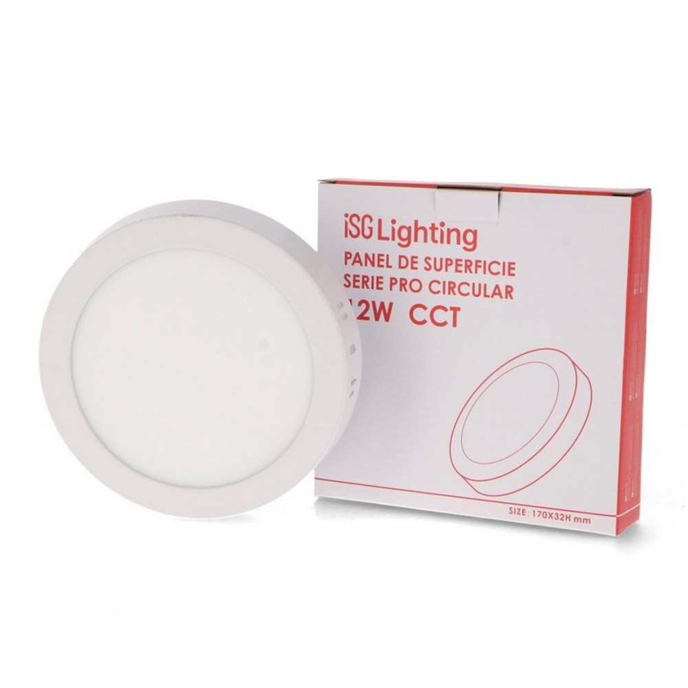 Plafoniera Led 12W Serie Pro Rotonda Bianca CCT temperatura colore regolabile iSG Lighting - immagine 3