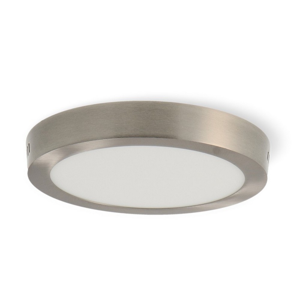 Plafoniera Led 20W Nickel Rotonda Grigia CCT temperatura colore regolabile M LEDME