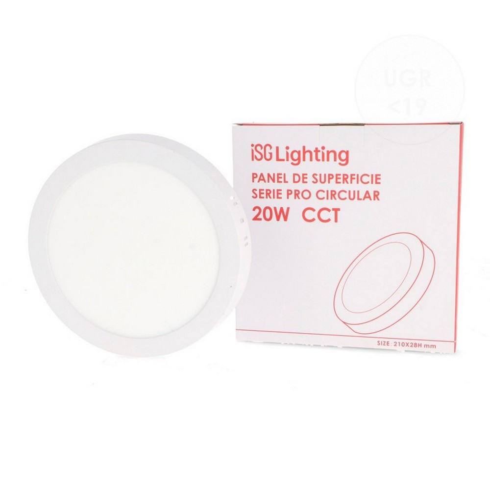 Plafoniera Led 20W Serie Pro Rotonda Bianca CCT temperatura colore regolabile iSG Lighting - immagine 3