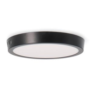 Foto principale Plafoniera Led 20W Serie Pro Rotonda Nera CCT temperatura colore regolabile M LEDME