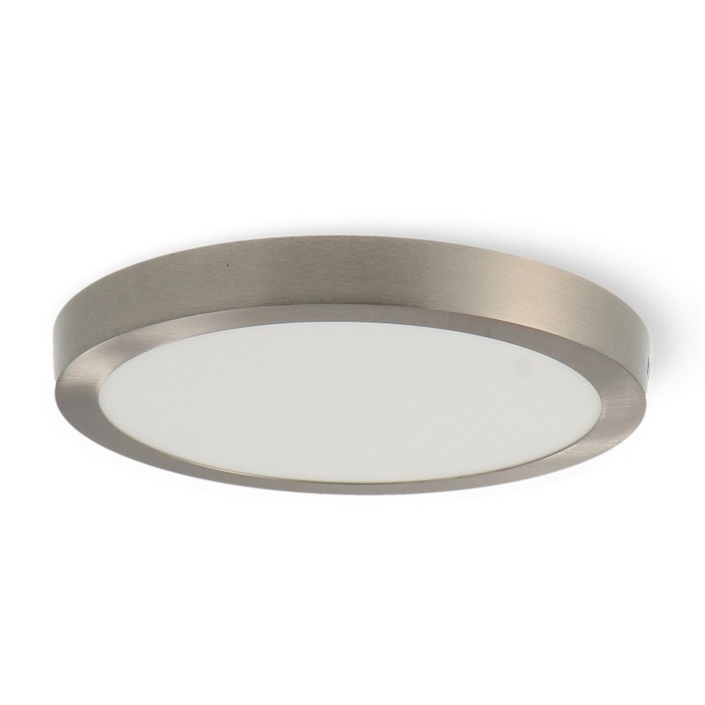 Plafoniera Led 25W Nickel Rotonda Grigia CCT temperatura colore regolabile M LEDME