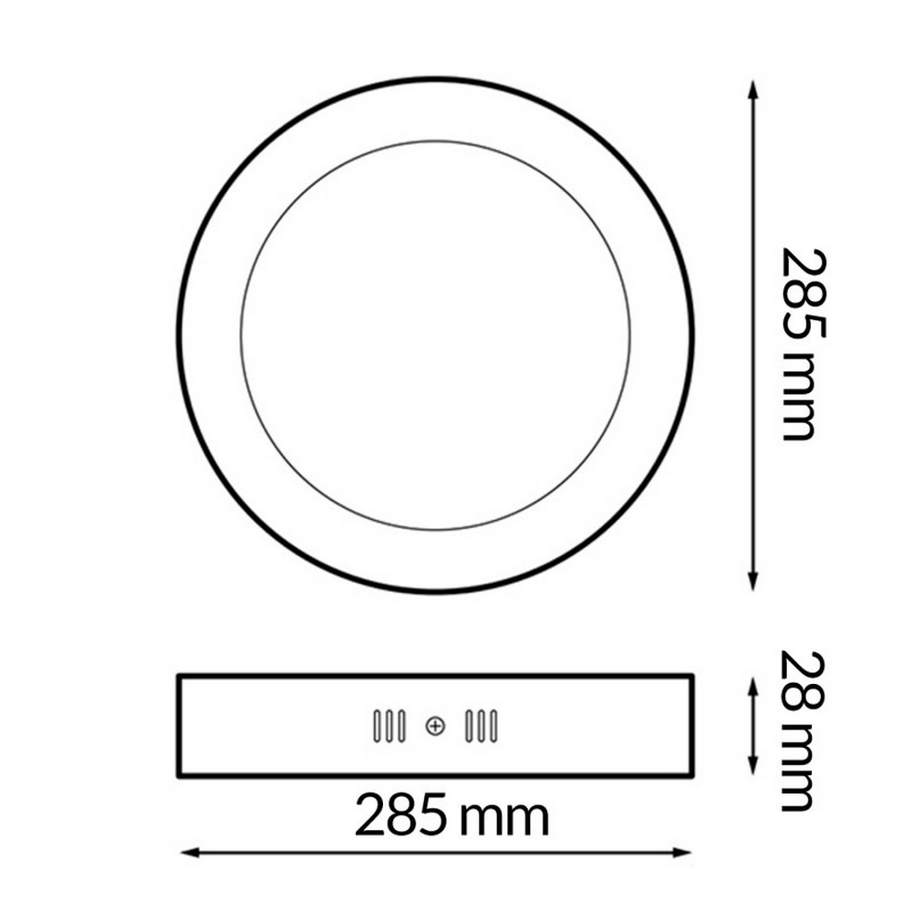 Plafoniera Led 25W Serie Pro Rotonda Bianca CCT temperatura colore regolabile iSG Lighting - immagine 2