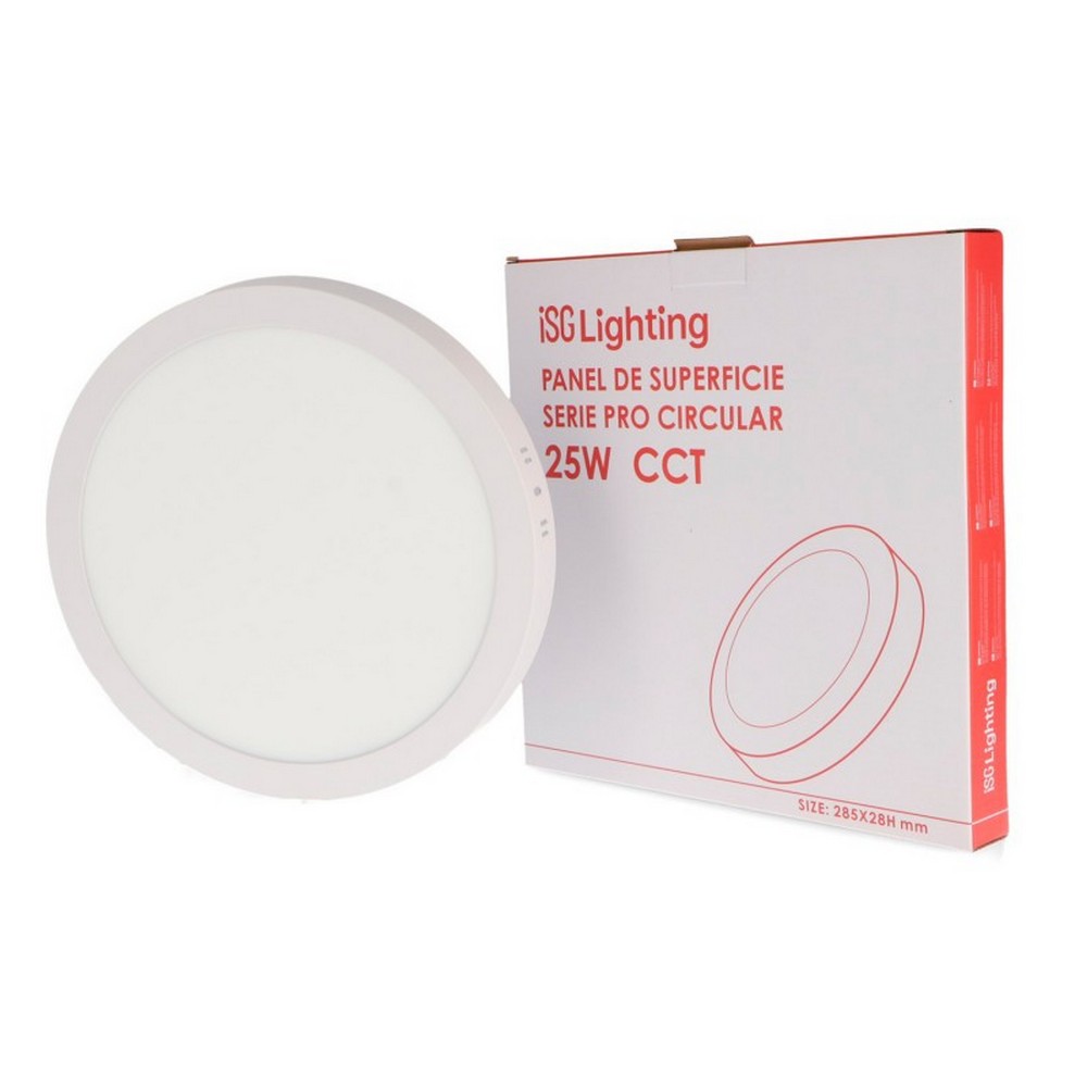 Plafoniera Led 25W Serie Pro Rotonda Bianca CCT temperatura colore regolabile iSG Lighting - immagine 3