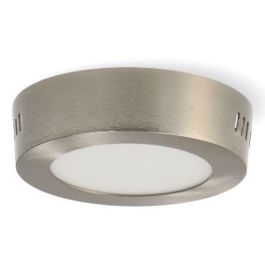 Foto principale Plafoniera Led 6W Nickel Rotonda Grigia CCT temperatura colore regolabile M LEDME