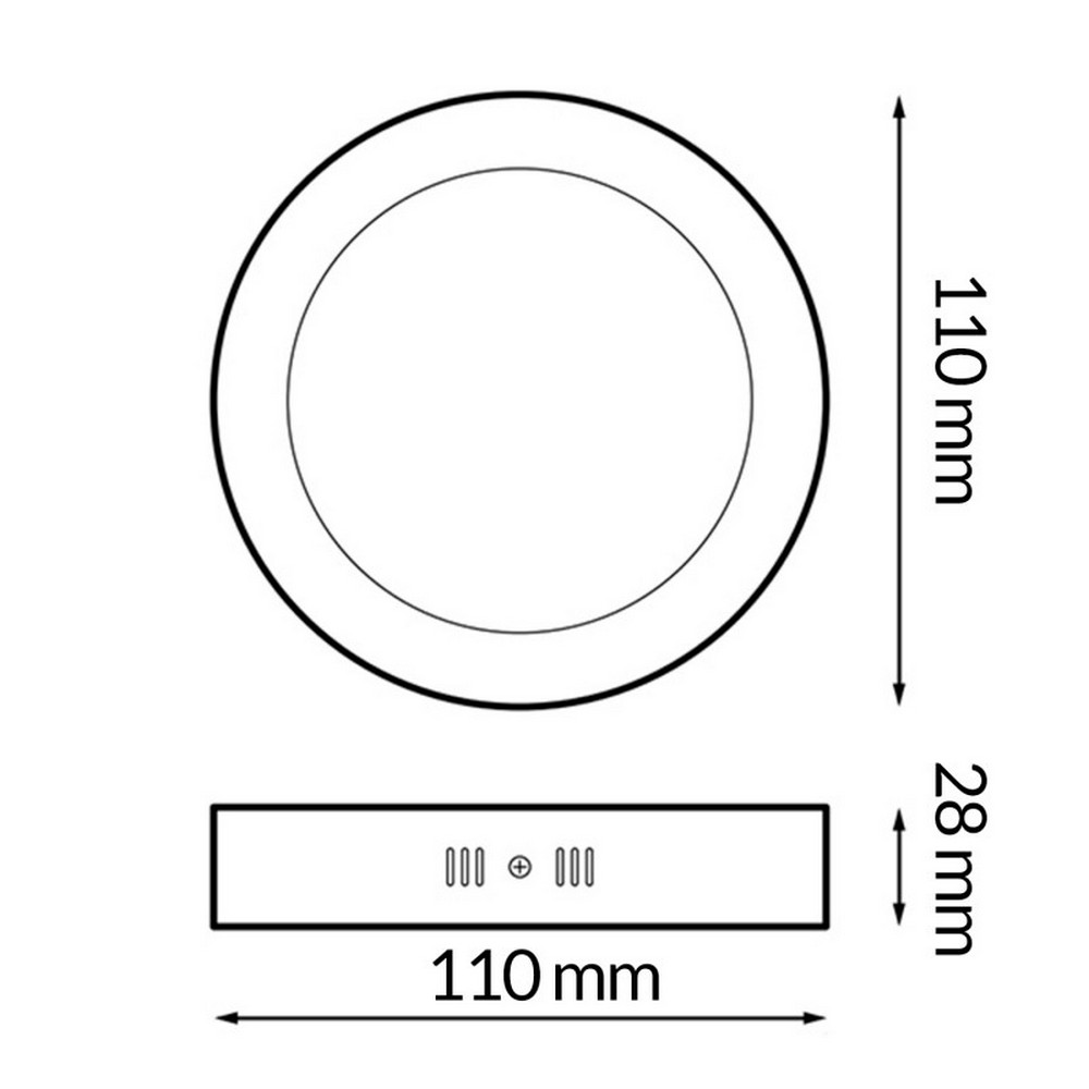 Plafoniera Led 6W Serie Pro Rotonda Bianca CCT temperatura colore regolabile iSG Lighting - immagine 2