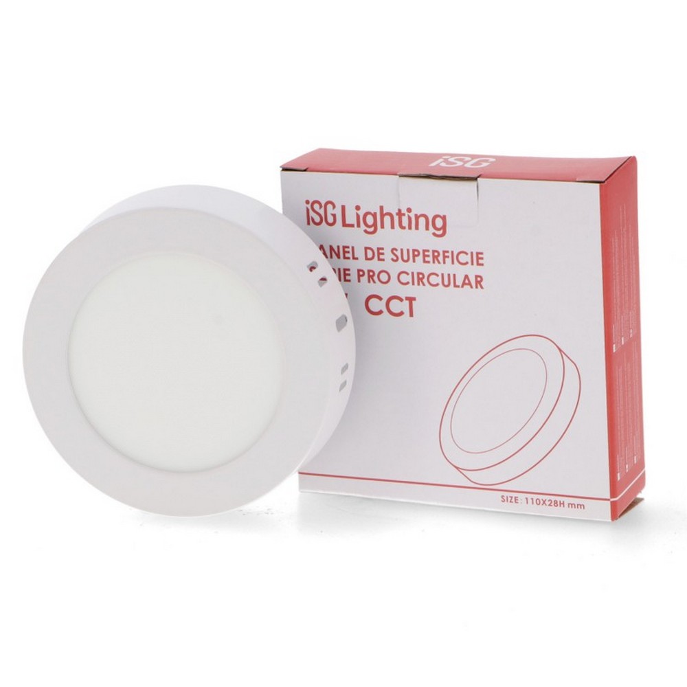 Plafoniera Led 6W Serie Pro Rotonda Bianca CCT temperatura colore regolabile iSG Lighting - immagine 3