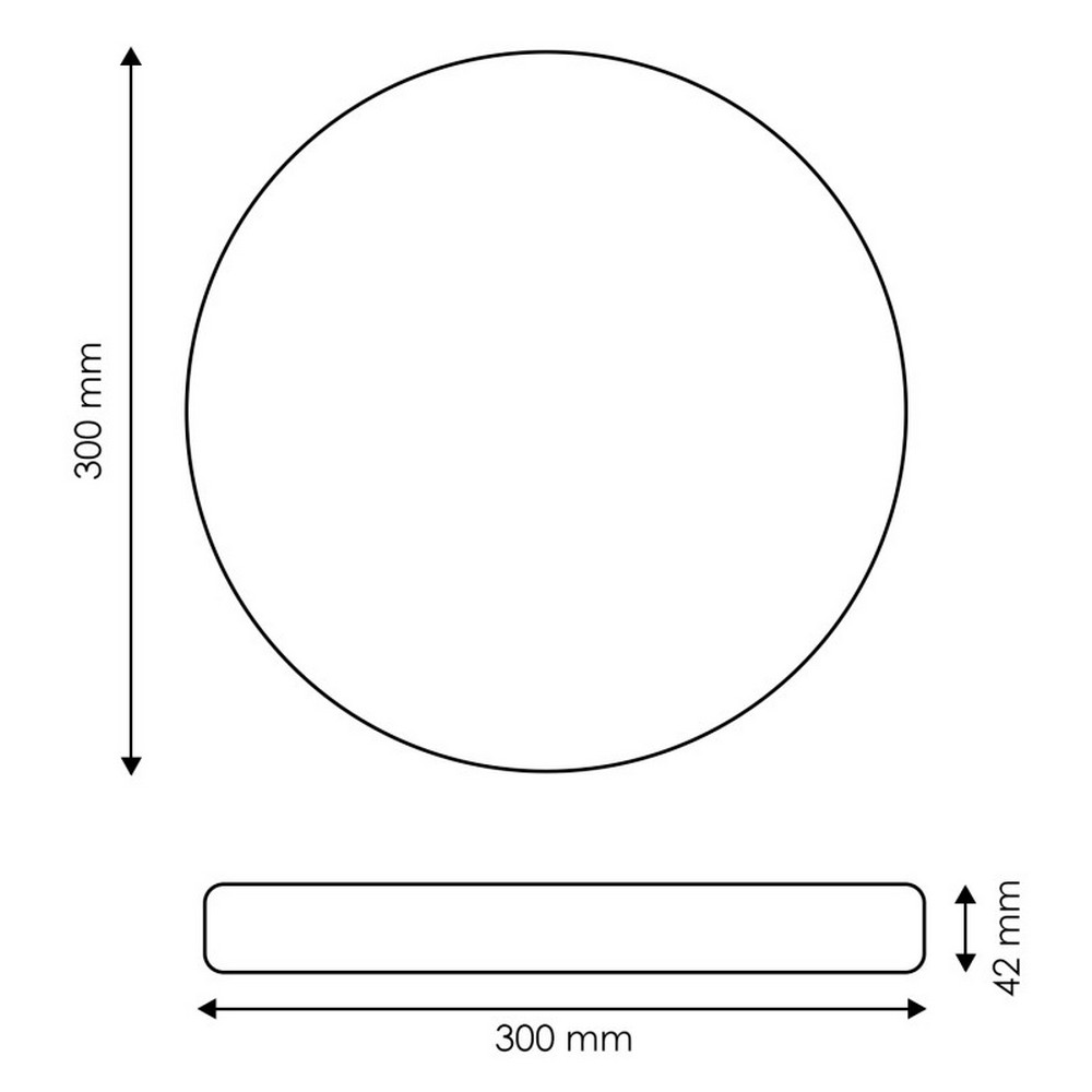 Plafoniera Led Neox 24W Rotonda Legno CCT temperatura colore regolabile iSG Lighting - immagine 2