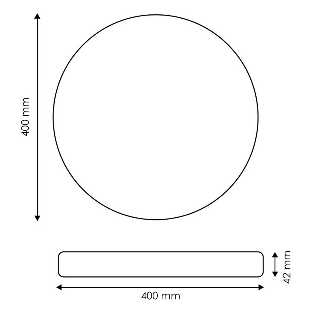 Plafoniera Led Neox 36W Rotonda Bianca CCT temperatura colore regolabile iSG Lighting - immagine 2