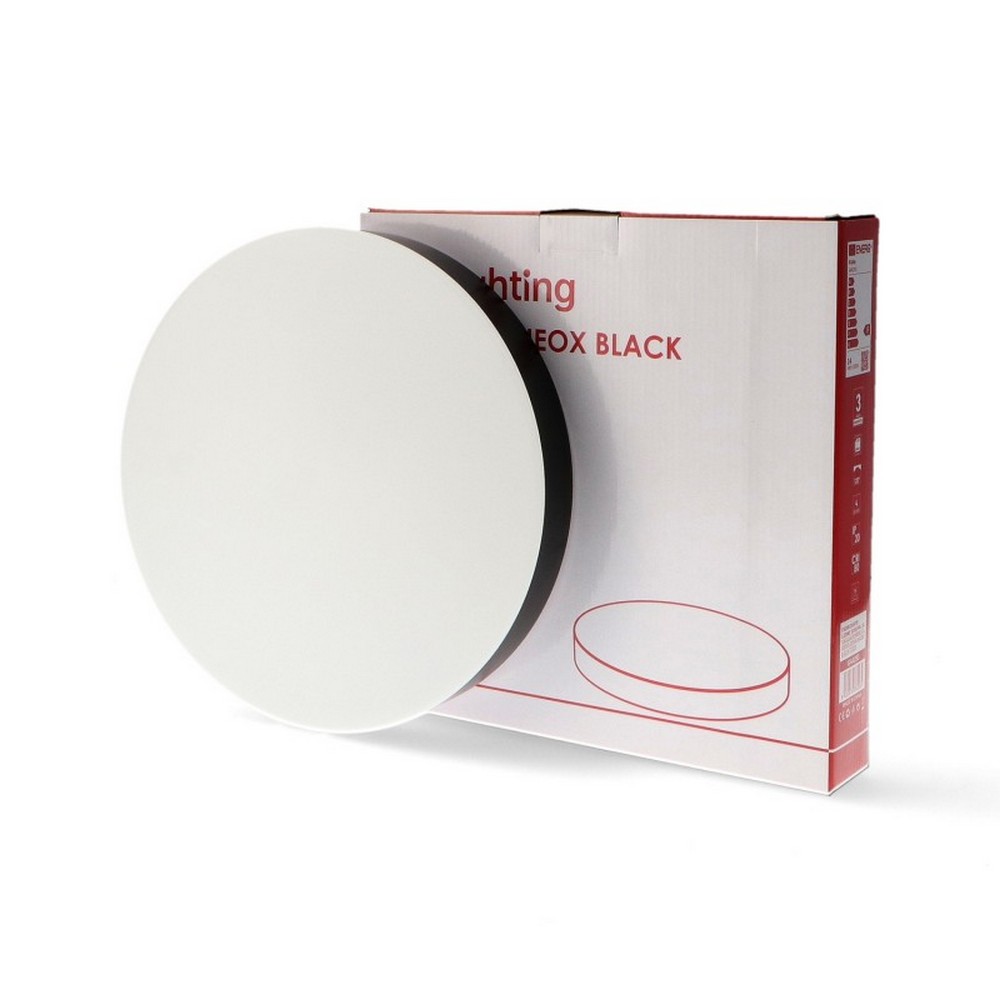 Plafoniera Led Neox 36W Rotonda Nera CCT temperatura colore regolabile iSG Lighting - immagine 3