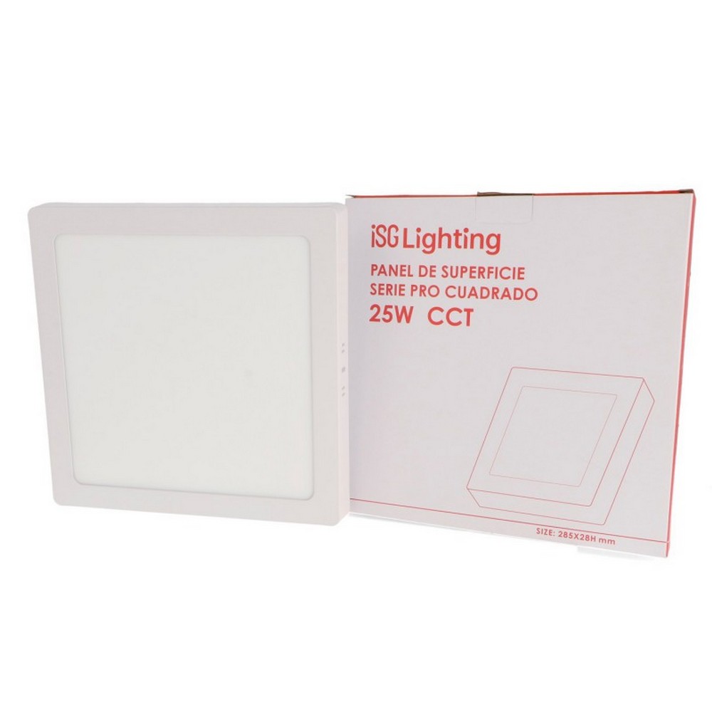 Plafoniera Led Serie Pro 25W Bianca Quadrata CCT temperatura colore regolabile iSG Lighting - immagine 3