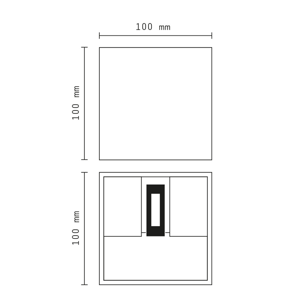 Applique Led cubo da parete 6W Doppia emissione Bianco IP65 Bianco freddo 6500K Wisdom - Foto 5