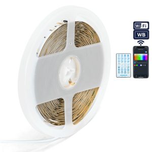 Foto principale Striscia Led Digitale Smart 24V 24W 10 metri IP20 RGBIC con telecomando Aigostar