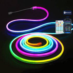 Foto principale Striscia Led Digitale Smart Neon Flex 5V 10W 5 metri IP44 RGBIC con telecomando Aigostar
