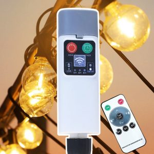 Foto principale Controller ricaricabile power bank USB per catena di luci e decorazioni Led fino a 31V DC 0,72W Bianco timer con telecomando Wisdom