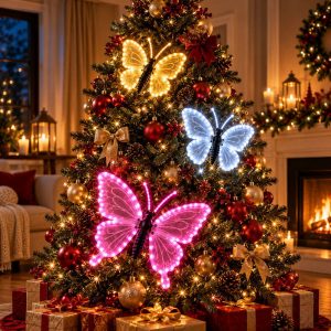 Farfalle Luminose per Albero di Natale