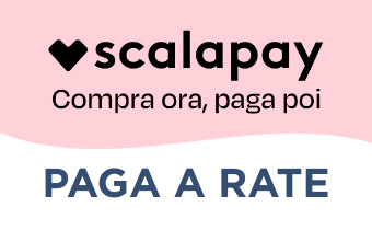 Paga in 3 o 4 rate con Scalapay