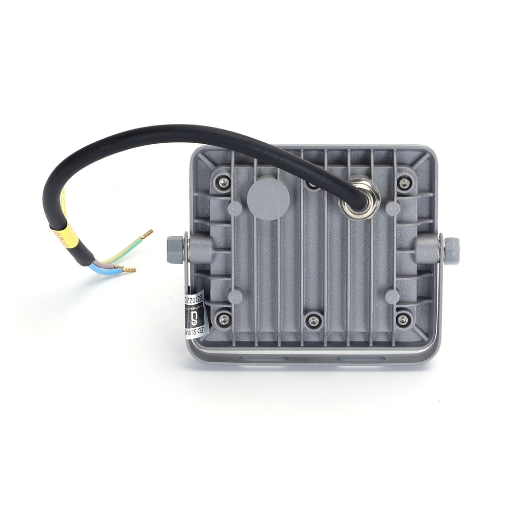 Faretto Led da esterno 10W Slim Silver Bianco Neutro 4000K
